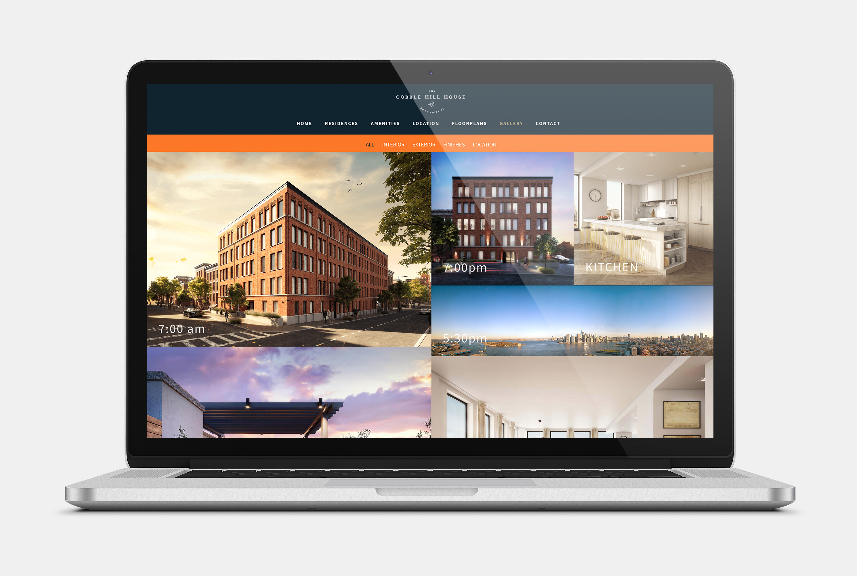 Portfolio gallery design for a painter