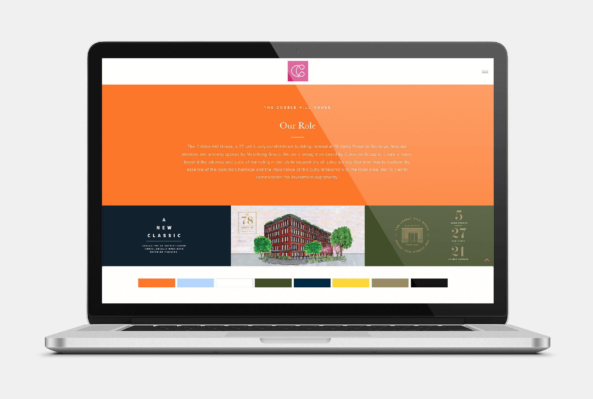 Painter website homepage mockup