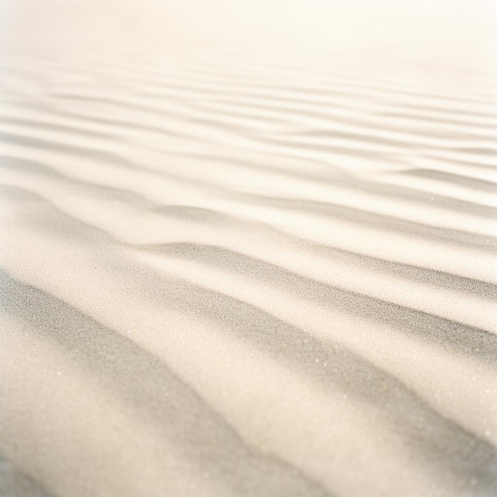 Soft sand ripples in low directional light